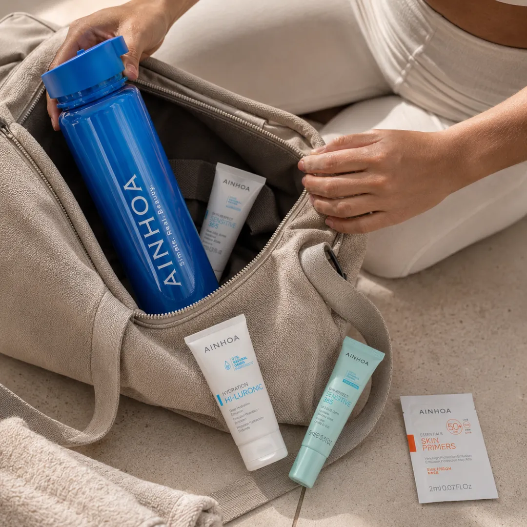 Ainhoa Hi-Luronic Deep Hydration Emulsion 50ml - TRAVEL & GYM SET - Afbeelding 2