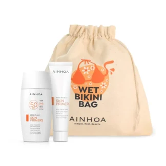 Ainhoa Skin Primers – Very High Protection Facial Emulsion SPF50 – Bikini Bag Set